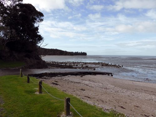 mudflats beach low tide