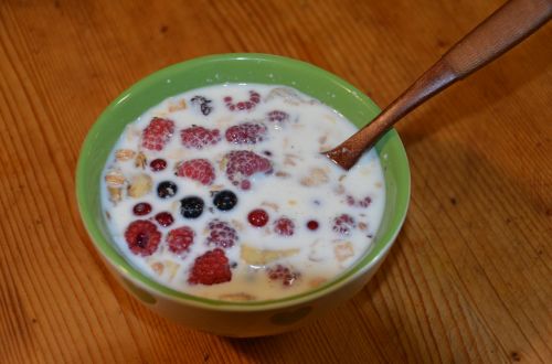 muesli breakfast fruits