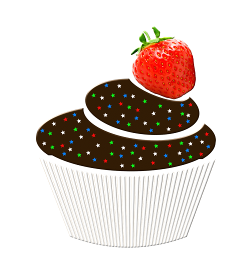 muffin fruit strawberry
