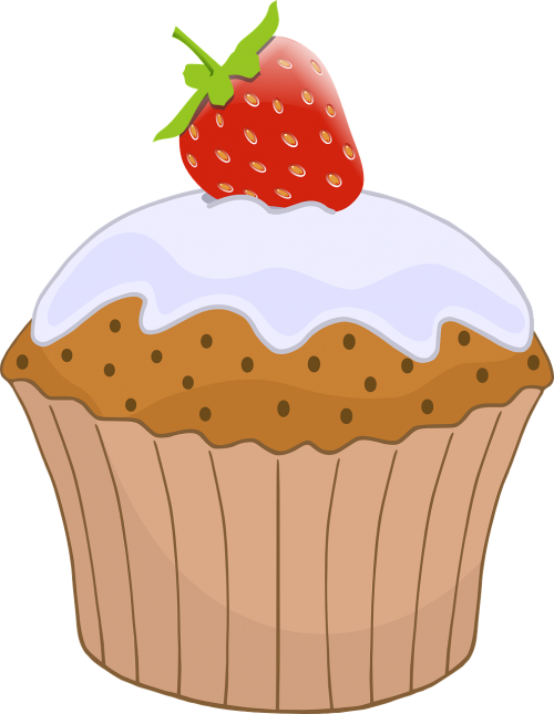 muffin cupcake strawberry