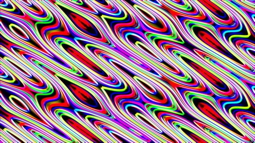 Multi Color Wave Abstract Pattern