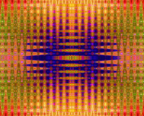 Multi-coloured Tine Pattern