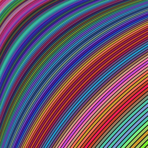 multicolored stripe curve