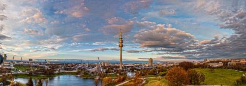 munich olympia mountain olympic stadium