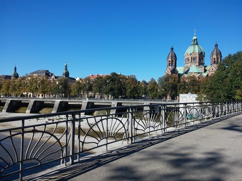 munich  bridge  weir