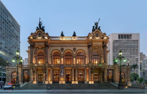 municipal theatre of são paulo brazil landmark