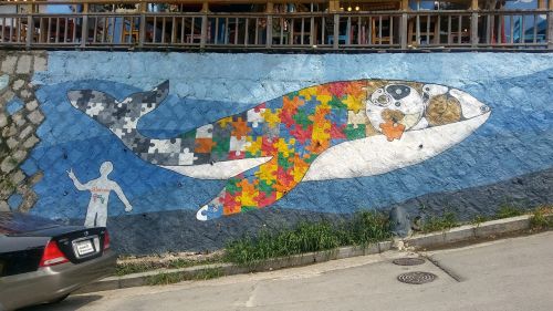 mural whale republic of korea