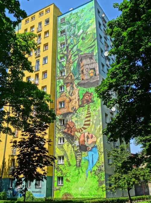 mural moczynskiego street bydgoszcz