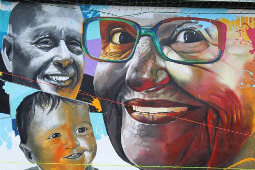murals faces expression
