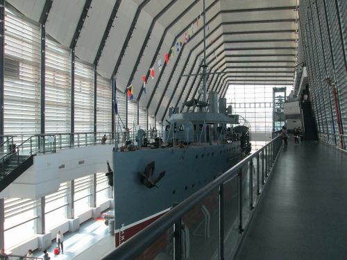 museum the zhong shan gunboat warships