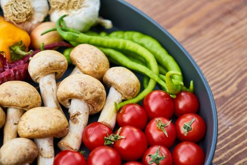 mushroom pepper background