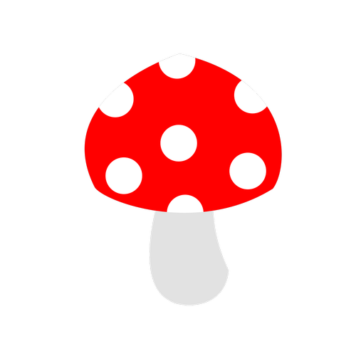 mushroom  red  white