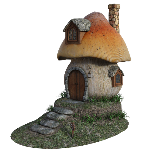 mushroom  house  fantasy