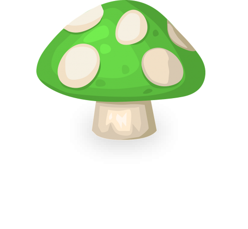 mushroom cartoon green