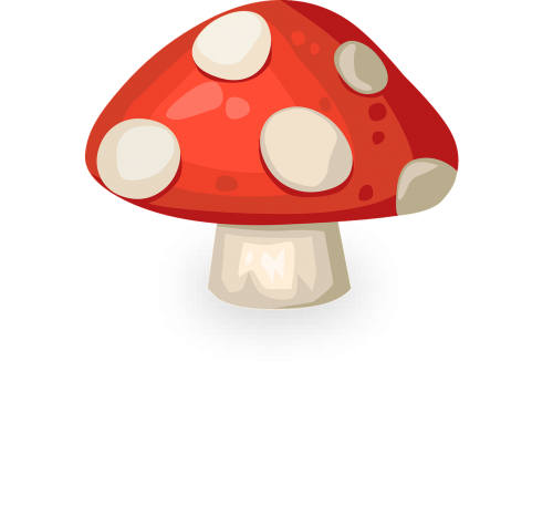 mushroom red white