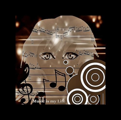 music clef light effects