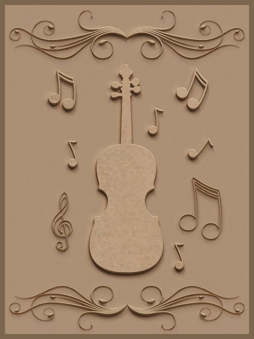 music violin wood