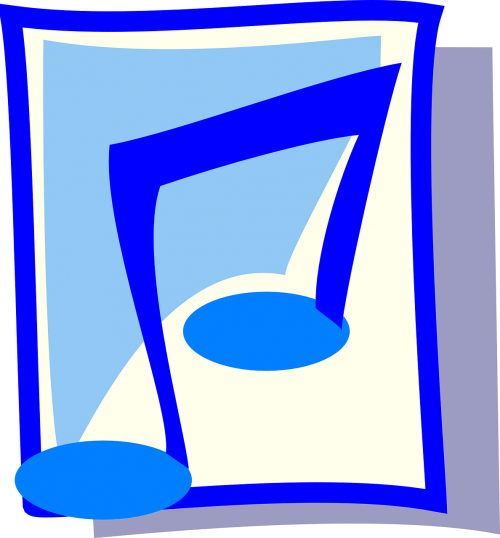 music note blue