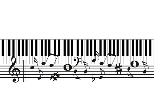 music  piano  treble clef
