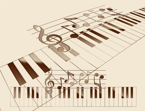 music piano keys