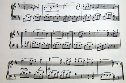 music clef notenblatt
