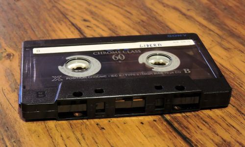 musicassette audio cassette vintage