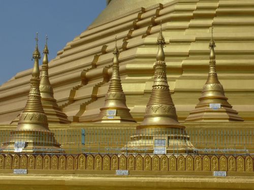 myanmar pagoda gold