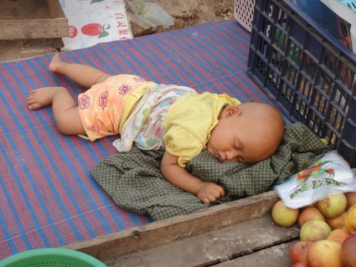 myanmar sleep baby