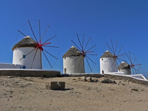 mykonos windmills greece
