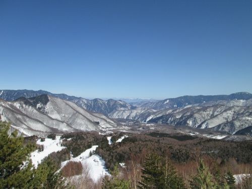 nagano japan snowy mountains