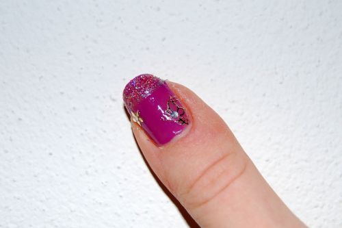 nail decorated female