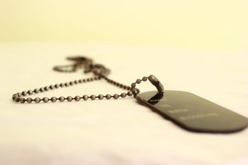 name tag necklace military