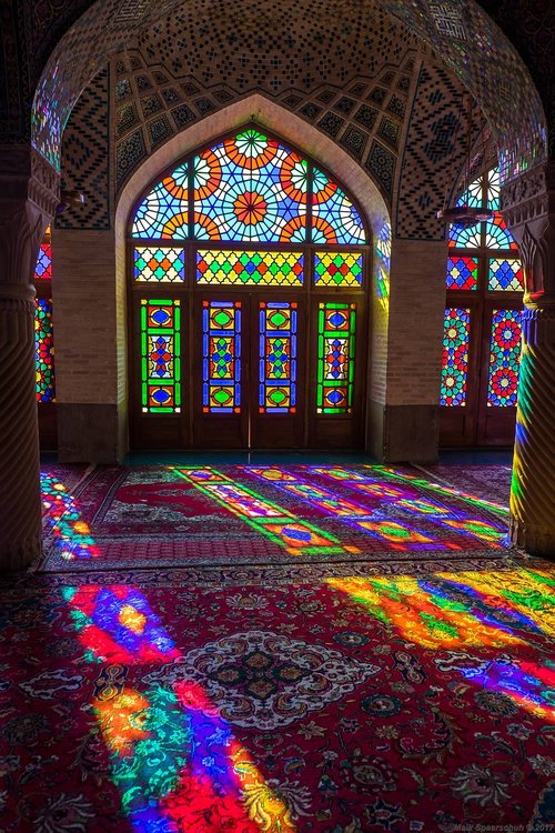 nasir al mulk mosque  shiraz  iran