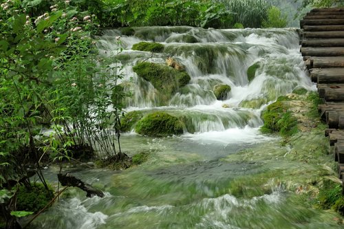 national park  waterfall  plitvice lakes