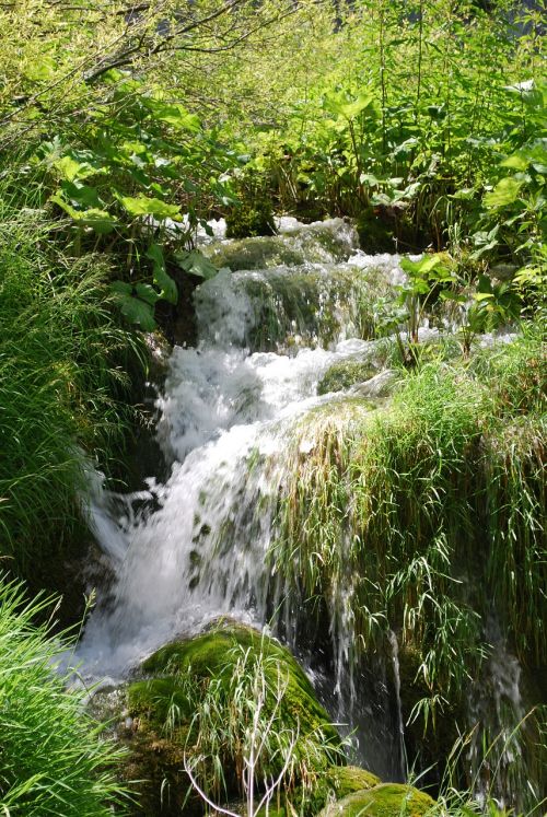 national park croatia waterfall cascade