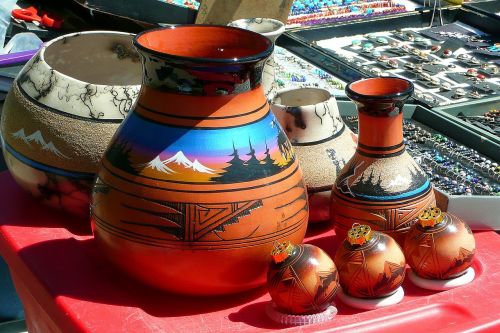 native artwork pottery