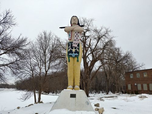 native american indian statue