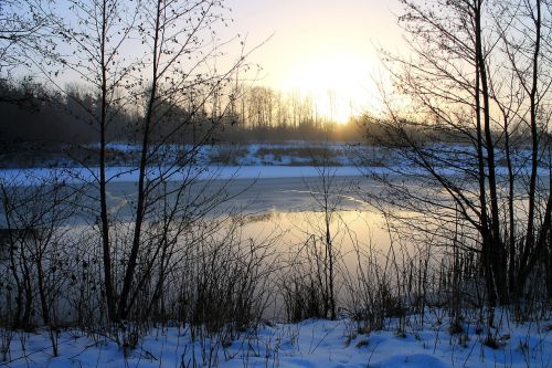 natural sunset water