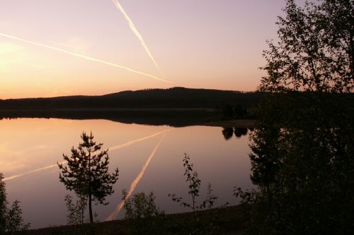 natural sunset water