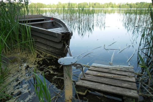 nature lake boat