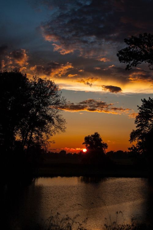 nature sunset clouds