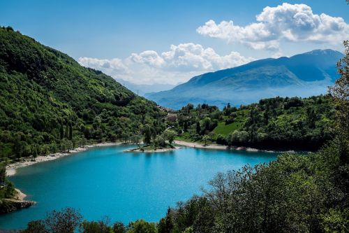 nature lake mountains