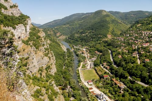 nature mountains river