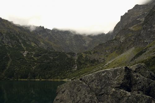 nature lake mountain