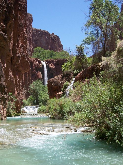 nature waterfall natural