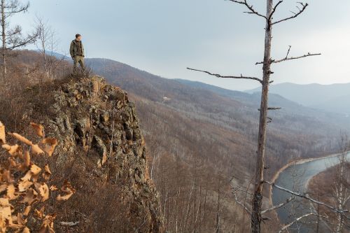 nature mountains man