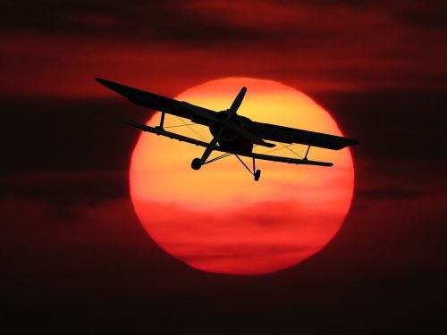 nature sun aircraft
