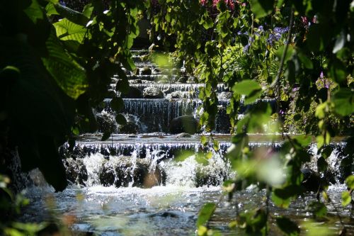 nature spring waterfall