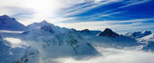 nature snow mountains