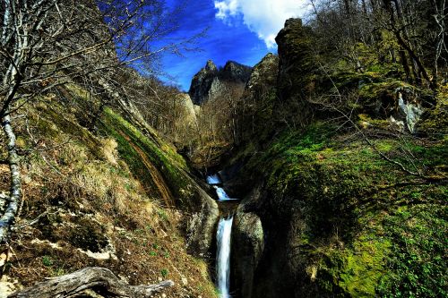 nature waterfall mountains